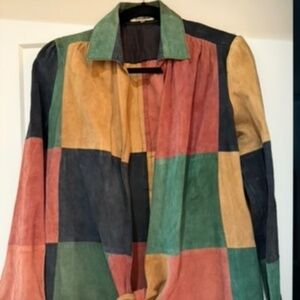 Judith Ann Creations Suede Top